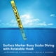 thumbnail image 4 of Wosthever Boya marcadora de superficie para buceo con gancho giratorio, boquilla inflable SMB, accesorios para deportes acuáticos flotantes bajo Deportes acuáticos Amarillo fluorescente, 4 of 6