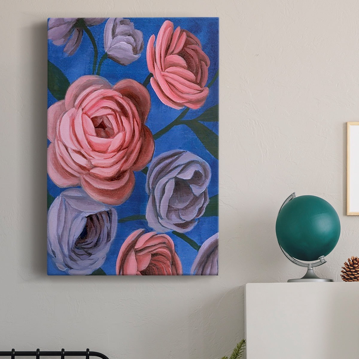 Layered Petals II Premium Gallery Wrapped Canvas - Ready to Hang