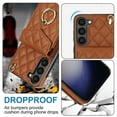thumbnail image 3 of For Samsung Galaxy S23+ 5G Case Premium PU Leather Accordion Folding Wallet &Card Holder With RFID Shielding Material With Adjustable Ring Holder And Detachable Crossbody＆Wrist Strap,brown, 3 of 7