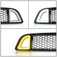 thumbnail image 6 of Ikon Motorsports Compatible with 13-14 Ford Mustang Non-Shelby Front Bumper Upper LED Grille Black 2013 2014, 6 of 8