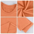 thumbnail image 6 of Dwellite Mens Long Sleeve Shirts Fashion Crew Neck T-Shirts Classic Basic Casual Plain Soft Tee Shirts Saffron 2XL, 6 of 9