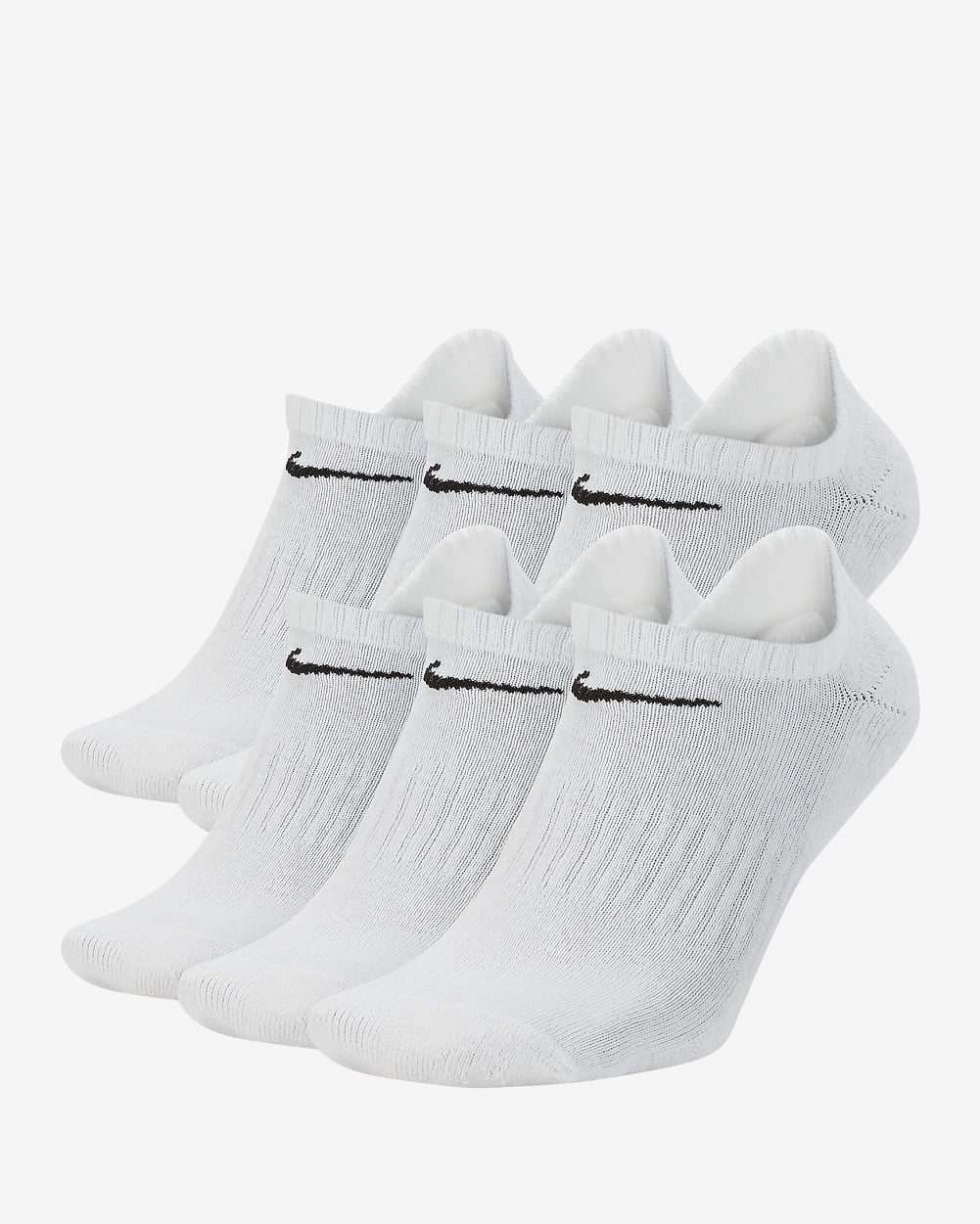 Nike Everyday Cushioned Training No-Show Socks (6 Pairs) - Walmart.com