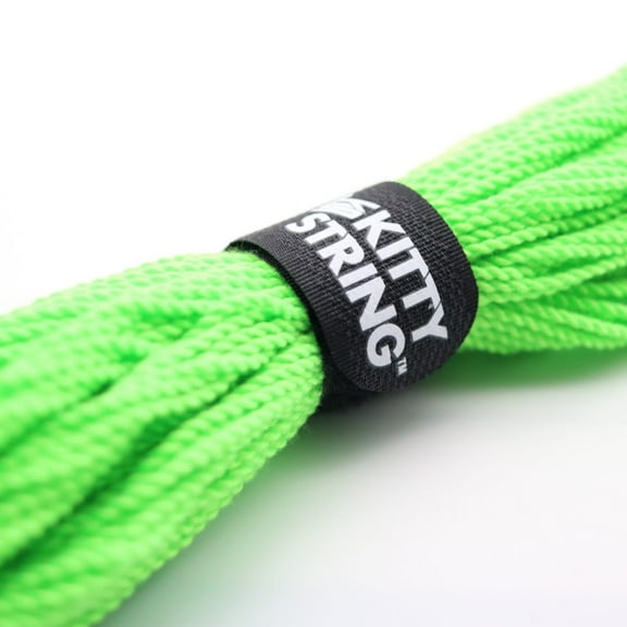 Kitty String First Class 100 Pack Yo-Yo String - Fat YoYo String (Lime Green)