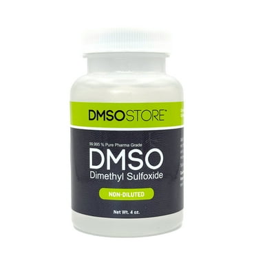 DMSO 4 oz. Plastic Bottle 99.995% Pure Low Odor Pharma Grade Dimethyl Sulfoxide