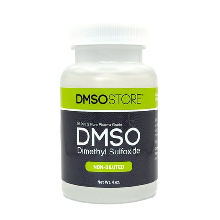 DMSO 4 oz. Plastic Bottle 99.995% Pure Low Odor Pharma Grade Dimethyl Sulfoxide