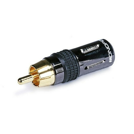 Strapshot Metal Connector - Monoprice Gold Plated RCA Plug | Metal Connector Body