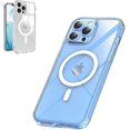 thumbnail image 1 of Funda magnética transparente compatible con MagSafe, ultradelgada, rígida de PC con bordes de TPU suaves, para iPhone 13 Pro Max, funda de 6.7 pulgadas (transparente)., 1 of 5