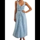 thumbnail image 2 of Vestido Vaquero Maxi con Tirantes para Mujer, Sin Mangas, de Verano, Ajustado y con Cuello Halter. Azul XL, 2 of 9