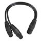 thumbnail image 1 of Enchufe XLR de de 1 cable divisor en Y XLR shamjiam Cable adaptador divisor, 1 of 6