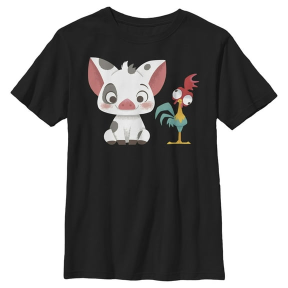 Boy's Moana Pua & Hei Hei Friends Graphic T-Shirt