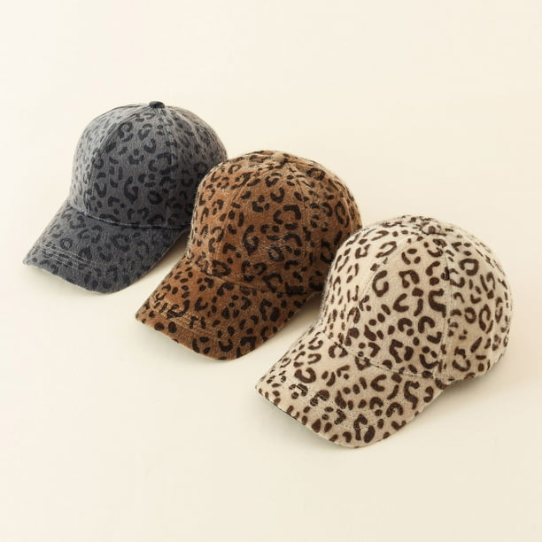 Archer Hook Loop Fasteners Baseball Cap Extended Brim Warm Leopard