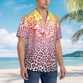 thumbnail image 5 of Balery Leopard Skins And Heads Print Men's Hawaiian Shirts Short Sleeve Beach Shirt Relaxed Fit Vacation Button Down Shirts-3X-Large, 5 of 9