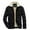 Black, variant on Men's Corduroy Jacket Sherpa Lined Warm Turn Down Collar Zip Up Jacket with Pockets Fall Winter Casual Fleece Coat for Commute Outdoor