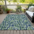 thumbnail image 6 of Addison Rugs Chantille Indoor/Outdoor Transitional Geometric, Abstract Navy Washable Rectangle Rug, 9' x 12', 6 of 6