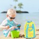 thumbnail image 5 of Bolso de playa para niños | Mesh Sand Away Almacenamiento de juguetes de playa | Mochila de nylon con cordón de gran capacidad para piscina, natación, deportes al aire libre | 25x22x2cm | Ligero, 5 of 5