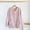 Pink, variant on Women's Fleece Pajama Jacket‌, Oversized V-Neck Cardigan Coat with Pockets, Cozy Winter Sleepwear & Loungewear