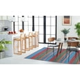 thumbnail image 3 of SAFAVIEH Montauk Albine Striped Cotton Area Rug, Blue/Orange, 4' x 6', 3 of 9
