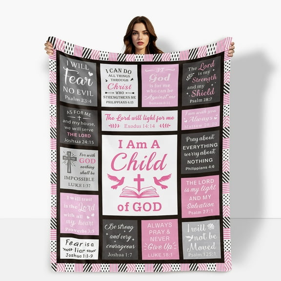 Flannel Blanket With Dove Cross Design For Friends Couples Holiday Gift Symbol Of Faith Soft Warm Comfortable Fleece Blanket Suitable For Sofa Bed Travel Camping Shipped From The USA