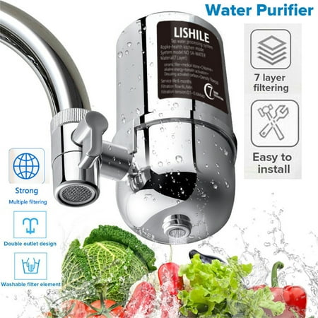 

Faucet Water Filter Drinking Water Filter Tap Water Purifier 7 Layer Purification Ceramics Remove Heavy Metals Fluoride