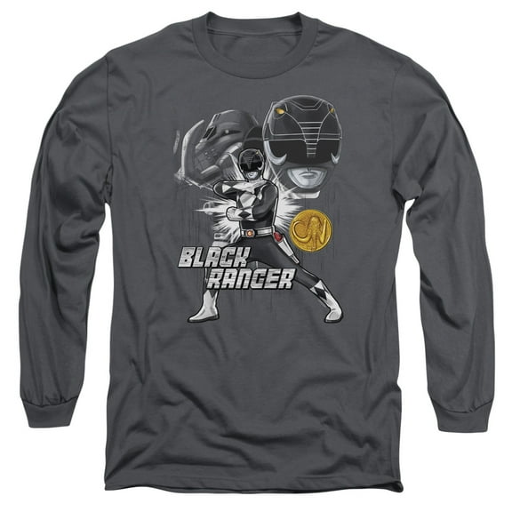 Power Rangers - Black Ranger - Long Sleeve Shirt - Small