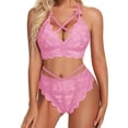 thumbnail image 4 of Conjunto de ropa interior para mujer, conjunto de sujetador y bragas de encaje, ropa interior con cordones, conjunto de ropa interior Sexy con abertura de encaje para mujer, 4 of 5