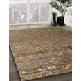 thumbnail image 2 of Ahgly Company Indoor Rectangle Abstract Red Dirt Brown Area Rugs, 5' x 8', 2 of 2