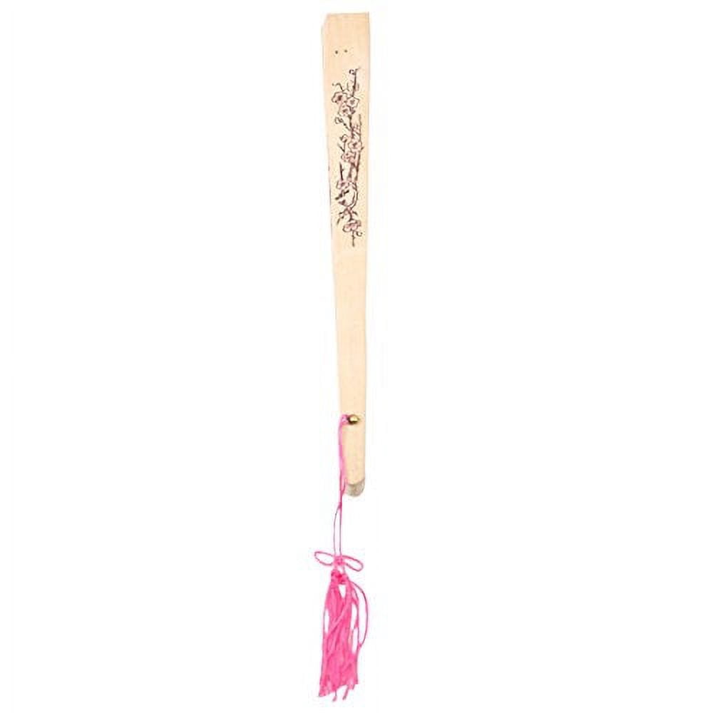 Double Sided Wooden Asian Panda Print Design Hand Fan Party Decoration Gift