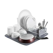 KK KINGRACK Dishes Drainer Mats, Small Dish Drying Rack with Mat for Kitchen Counter or Sink Side