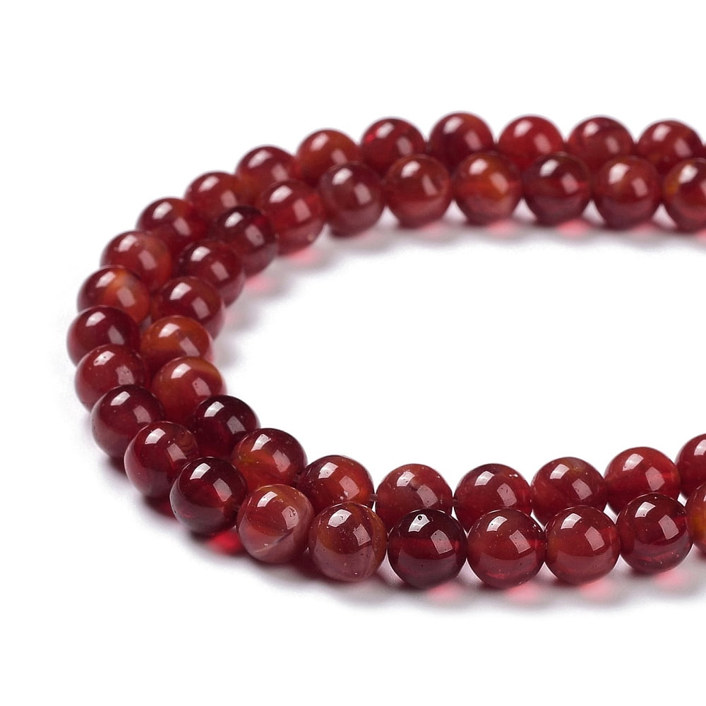 10 Strand Glass Round Beads Strands Imitation Stones Round Dark Red 8~8.5x8mm Hole: 1mm about 46~52pcs/strand 14.17''~15.35''(36~39cm)DIY
