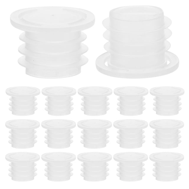 100 Pcs Bouchons de Bouteilles Bouchons en Plastique de Remplacement Bouchons de Bouteilles de Scellage Couvercles de Pots Réutilisables