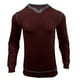 thumbnail image 4 of Camiseta de manga larga con cuello en V y costuras para hombre: estilo holgado de negocios, poliéster/spandex, informal y moderno, comercio exterior, ajuste regular, 4 of 8