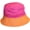 Pink/Orange, variant on Kids 100% Cotton Bucket Hat Lightweight, UV Sun Protection