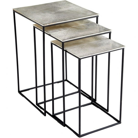 24.25 Inch Nesting Table (Set Of 3) Cyan Lighting 09717
