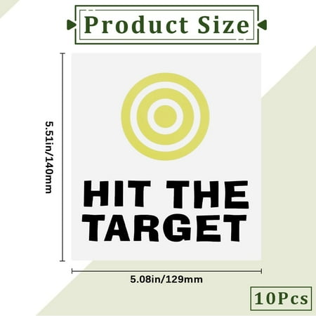 10Pcs Toilet Target Aiming Sign Stickers Yellow Bullseye Target Sticks Potty Training Toilet Pee Target Aim Bullseye Decal Bumper Sticker