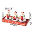 thumbnail image 3 of Livrdious Mini Christmas Unscented Tealights, Designs Include Xmas Tree & Santa Shaped Candles. on Clearance, 3 of 4