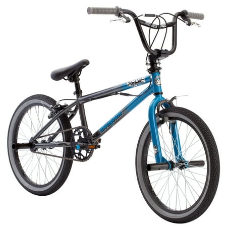 Mongoose Mode 100 Freestyle BMX Bike, 20-inch wheels, single speed, Blue /