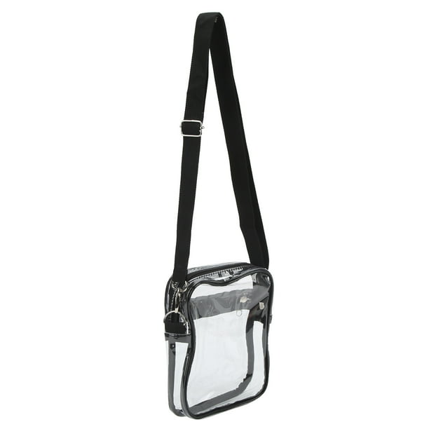 Bolso Transparente Mensajero de Mensajero, Diseño de Cremallera Bolsa de Mensajero Transparente PVC Dirt Water Resistente al Negocio de Trabajo