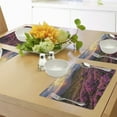 thumbnail image 4 of Ambesonne Nature Place Mats Set of 4, Flower Meadow Mountain, Standard Size, Multicolor, 4 of 6