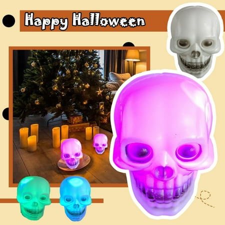 

Toyfunny Halloween LED Luminous Skull Night Light Haunted House Bar Decoration