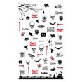 thumbnail image 1 of MAUXDA Halloween Clearance Halloween Nail Sticker Skull Doodle Sticker, 1 of 1