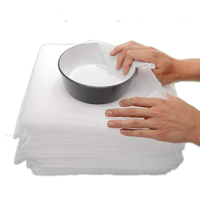 100 Pack Mighty Gadget Brand Foam Wrap Sheets Shipping Supplies for Fragile  Items Protection 12x12x1/16 