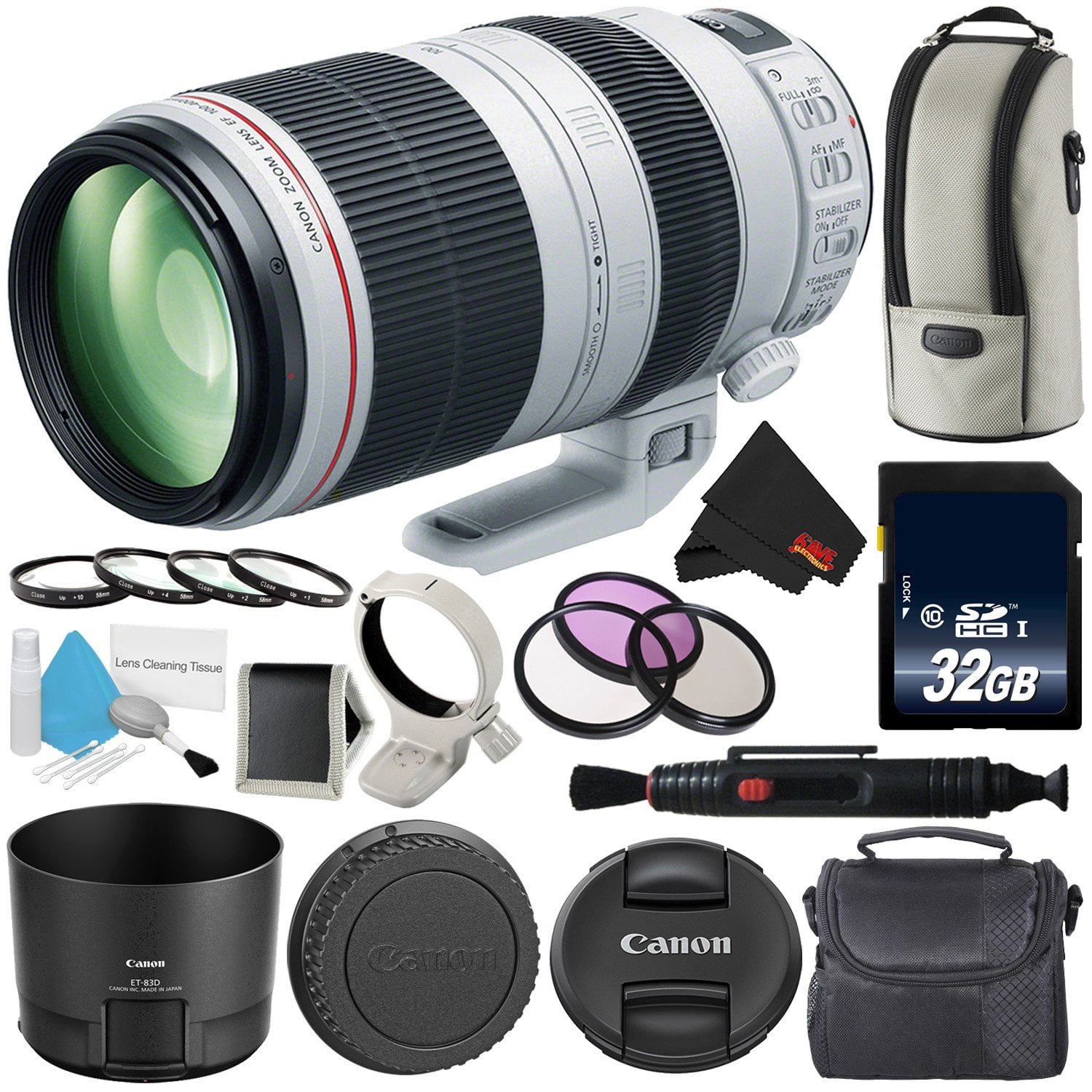 Canon EF 100-400mm F/4.5-5.6L IS II USM Lens International
