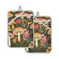 thumbnail image 7 of Yayeee Pot Holders Kitchen Heat Resistant with Pocket 7"x9.8" Cotton Oven Cooking Hot Pads, Colorful Mushroom, 7 of 7