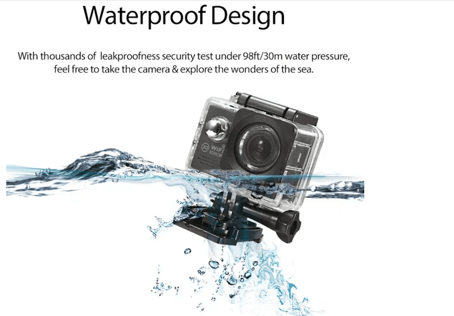 30▢ULTRAMANtheAnimation IY0813-3 New ultra HD 4k 30FPS WIFI sport action camera for: Diving