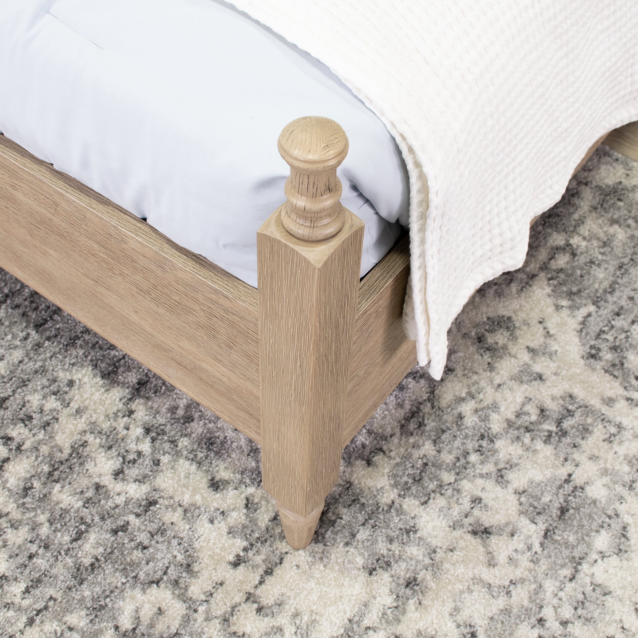 My Texas House Monroe Full Bed, Brushed Oak Finish