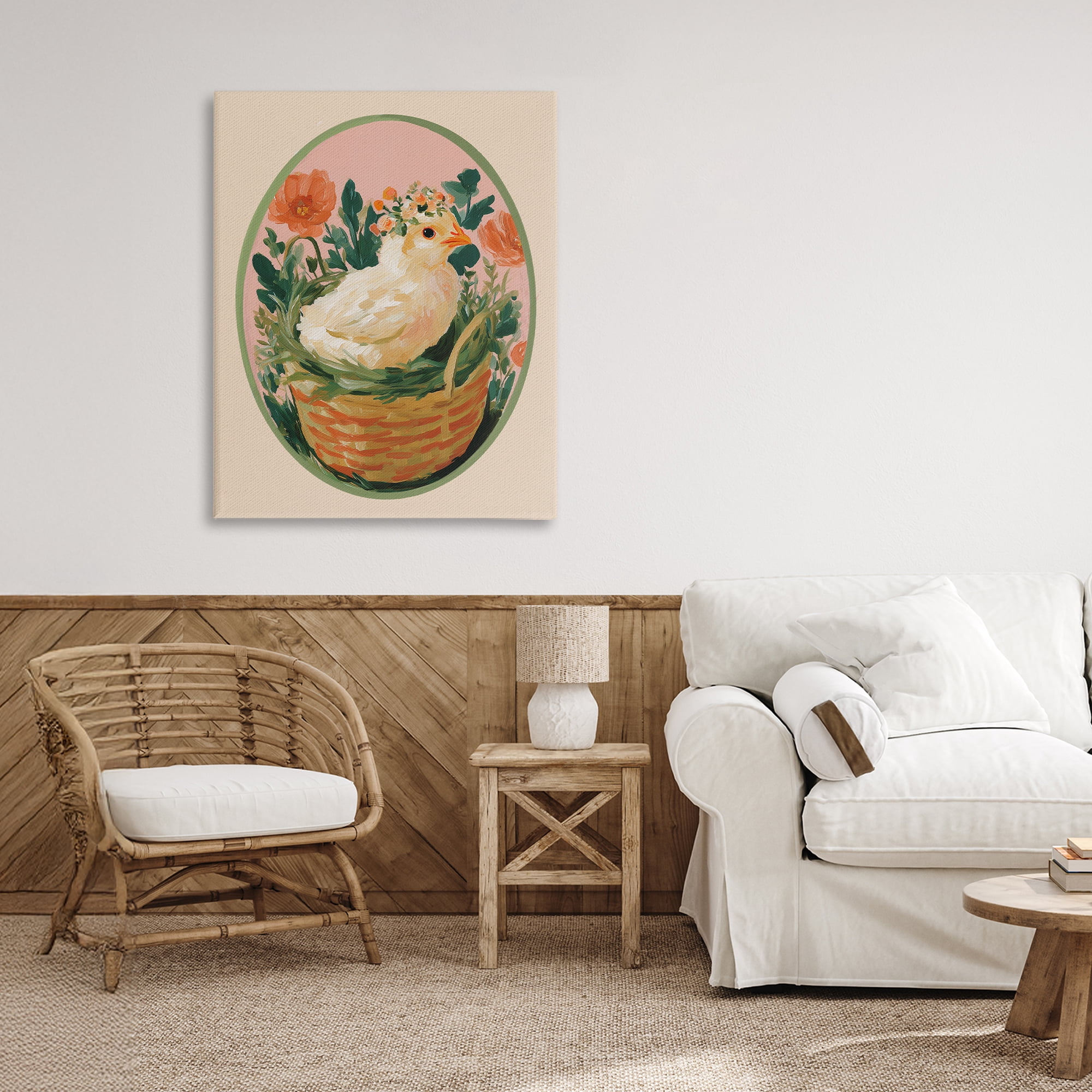 Stupell Industries Bloom Nest Chick Canvas Wall Art, design by Yen