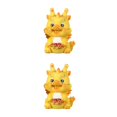 thumbnail image 2 of Yuarrent La decoración del dragón amarillo infunde poder y la decoración del dragón misterioso en el hogar agrega encanto al hogar Dragón Amarillo Pequeño dragón seguro 2Conjunto, 2 of 6