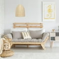 thumbnail image 2 of Elegant Designs Elongated Coastal Dome Rattan Downlight Pendant, 2 of 7