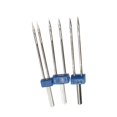 thumbnail image 2 of 3pcs Twin Stretch Machine Needles Household Sewing Machine Twin Needles Heavu Duty Double Needles Pins DIY Craft Double Needles Pins Sewing Machine Needles, 2 of 5