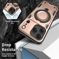 thumbnail image 2 of Elegant Choise for iPhone 17 Pro/17 Pro Max Magnetic Case 360° Rotating Metal Ring & Shockproof Armor, 2 of 15